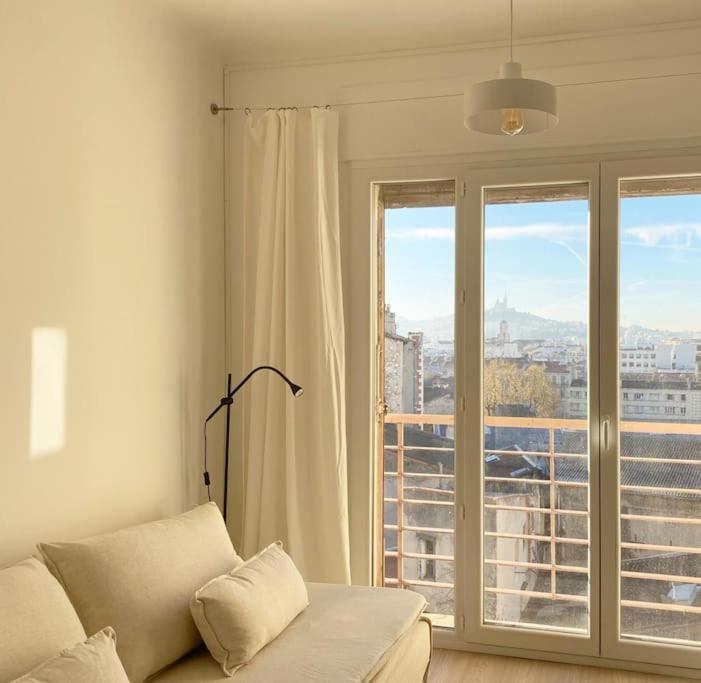 Vue Mer Et Et Notre Dame Centre Ville Avec Balcon Et Parking Marseille Eksteriør bilde